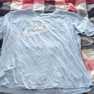 Nike Sky Blue Tee with White Logo